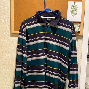 Striped Long sleeve Polo